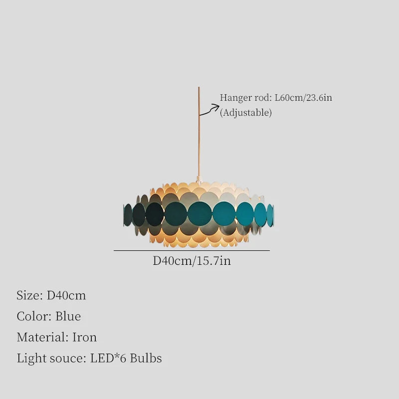 Modern Minimalist Ceiling Chandelier LED Pendant Light for Living Room Bedroom