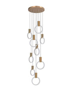 Modern Luxury Gold\Black Acrylic Loft Chandelier