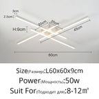 Modern Minimalist LED Ceiling Strip Lights for Living Room, Kitchen, Bedroom