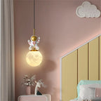 Astronaut Chandelier: Personalized Children's Room Decor Lighting for Warm Atmosphere
