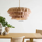 Bohemian Vintage Fela Tassel Handwoven Chandelier LED Home Decoration Light