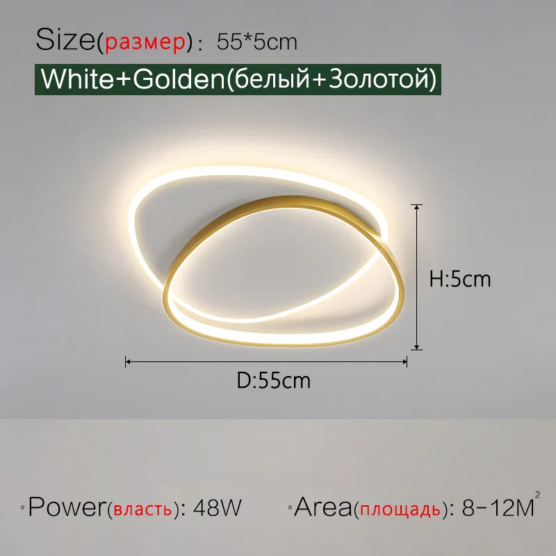 Romantic LED Ceiling Lamp for Bedroom, Children's Room, and Study Room