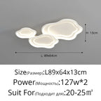 Modern White Round Ceiling Lighting with Remote Control Chandelier