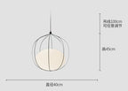 Birdcage Pendant Light for Dining Room Home Fixtures, Nordic Design E27 Bedroom Lamp
