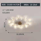 Modern Designer Fireworks LED Chandelier for Living Room Dining - Home Decor Lighting