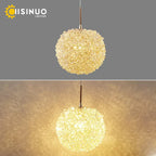 Crystal Ball Pendant Chandelier for Bedroom Bar Deco