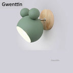 Cartoon Mouse Wall Lamp | Nordic LED Sconce for Kids' Room & Bedroom
