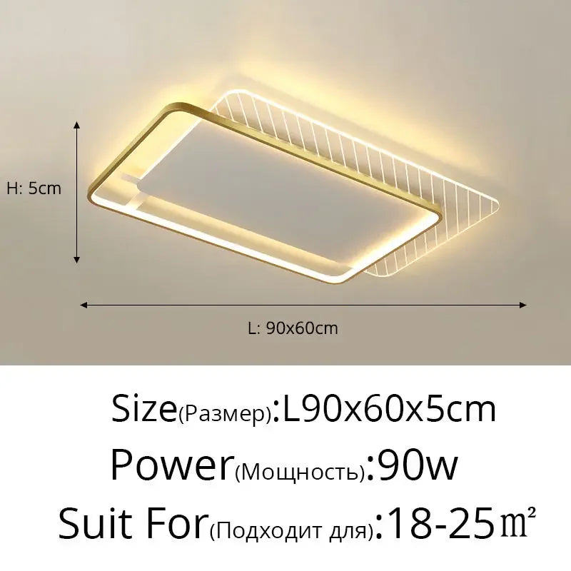 LED Ceiling Lights: Modern Minimalist for Bedroom Living Room Kitchen Study Warm Home