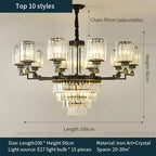 Modern Crystal Chandelier Light for Luxurious Living Spaces