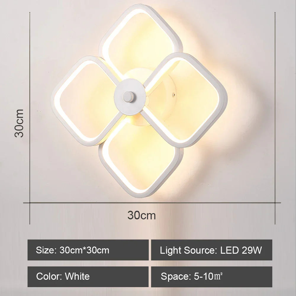LED Wall Sconce Light Acrylic Lamp for Bedroom Corridor Chandelier Style