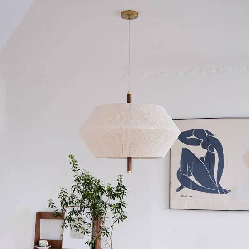 Hemp Rope Rattan LED Pendant Light for Home and Hospitality Settings