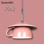 Ceramic Cup Pendant Light: Stylish LED Hanging Lamp for Home Decor and Kitchen
