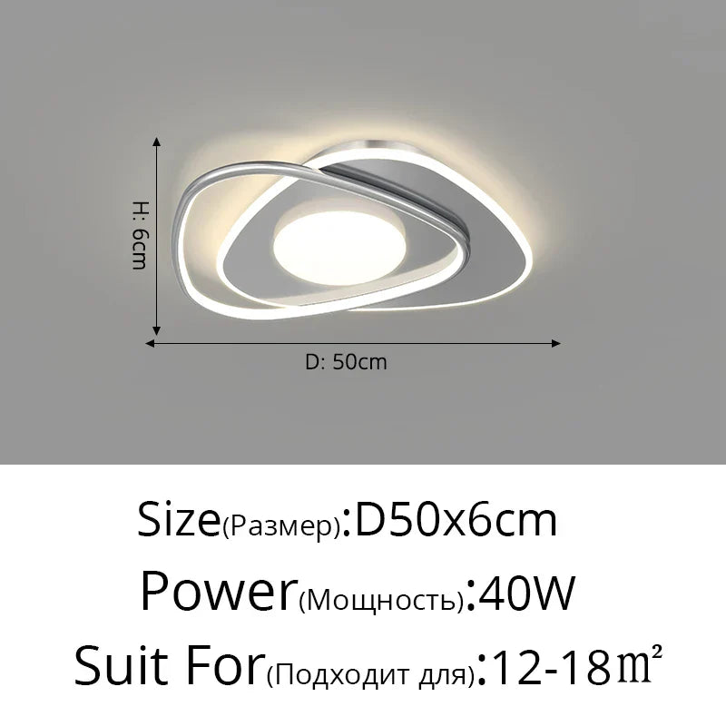 LED Ceiling Chandelier: Modern Nordic Design for Living, Dining, Kitchen, Bedroom Decor