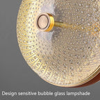 Copper Glass Wall Lamp: Nordic Light Luxury Leather Bedroom Decor