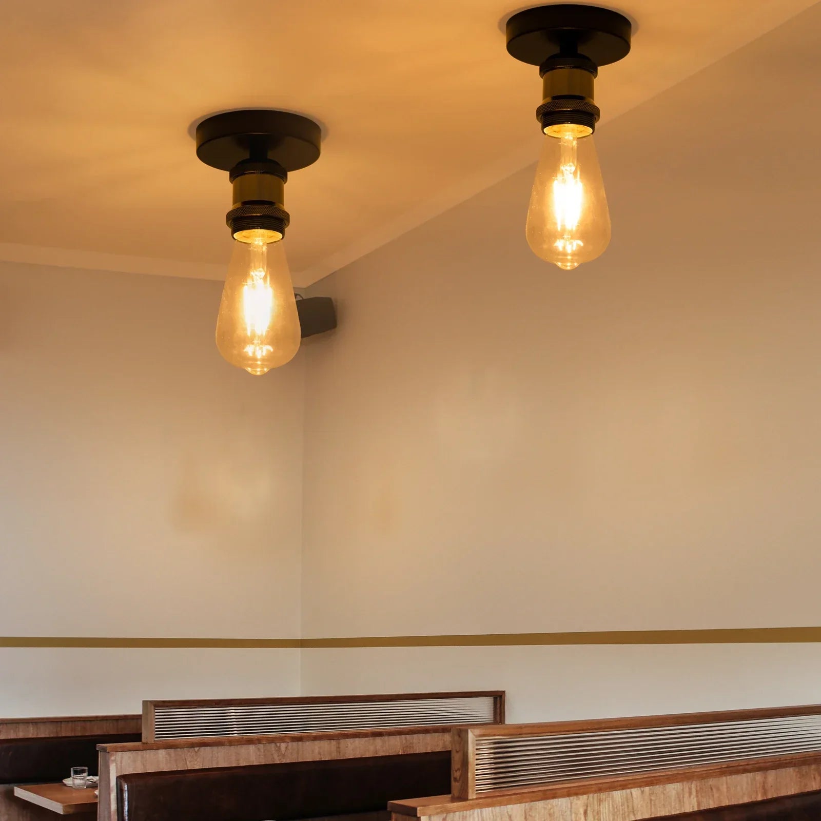 Vintage Industrial LED Ceiling & Wall Light for Home Living Room Lighting