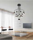 Modern Iron Art DIY Pendant Lamp with 5W G9 LED Bulb - Afralia™