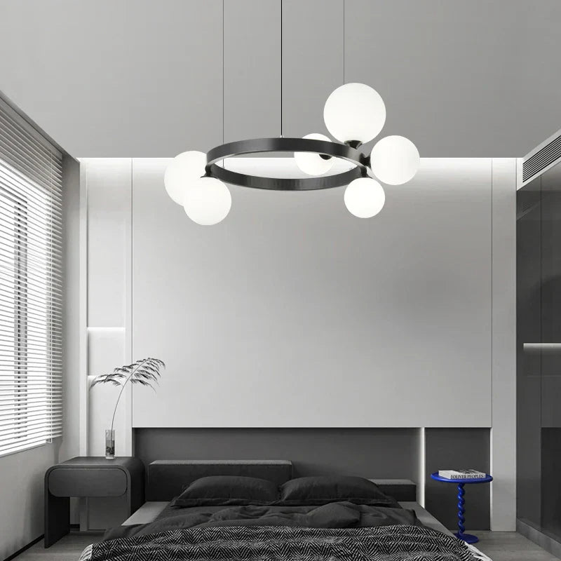 Glass Magic Bean Chandelier - Minimalist Luxury Nordic Modern Lamp
