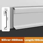 LED Skirting Line Aluminum Profile for Stylish Backlighting, Stair Lighting & Wall Trim