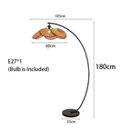 Leaf Grid Handmade Rattan Screen Chandelier for Modern Living Room and Bedroom