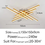 Modern Minimalist LED Ceiling Strip Lights for Living Room, Kitchen, Bedroom