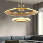 LED Ring Chandelier: Luxury Living Room Lighting Fixture
