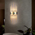 Shell Glass Rod Wall Lamp Modern Light Living Room Bedroom Study LED Lighting