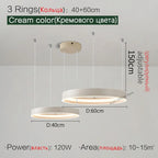 Modern Nordic Round Ceiling Chandelier Dining Bedroom Kitchen Lighting Lamps