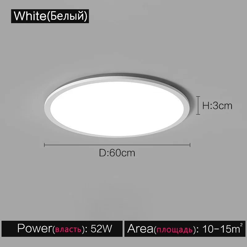 Modern Round LED Ceiling Lamp for Living Room, Bedroom, Dining Room, Balcony, and Corridor