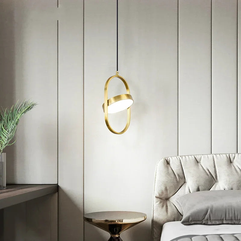 Gold Pendant Lights for Bedroom Kitchen Dining Room Decor