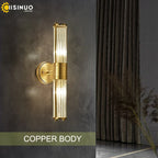 Copper Indoor Wall Sconce Light for Bedroom Living Room Hallway