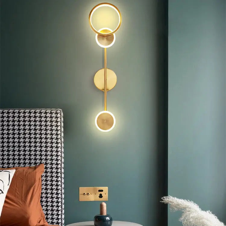 Minimalist Wall Lamp Bedroom Bedside Nordic Living Room Hotel Modern Light Aisle Indoor Lighting