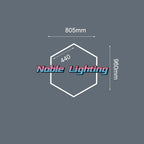 Honeycomb Hexagon LED Garage Light: Bright Ceiling Lighting for Auto Body Repair & Workshop.