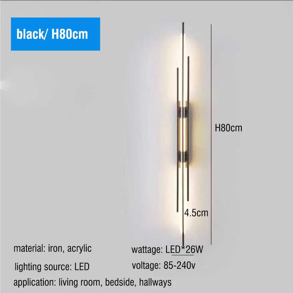 Afralia LED Long Liner Wall Light Fixture for Living Room Dining Room Staircase Sconces