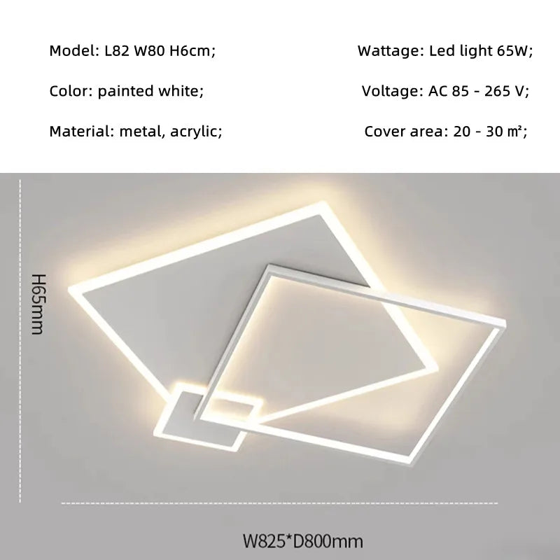 Nordic Ceiling Lights for Modern Living Room Bedroom Kitchen Decor