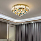Crystal Flower LED Ceiling Light - Modern Home Decor.