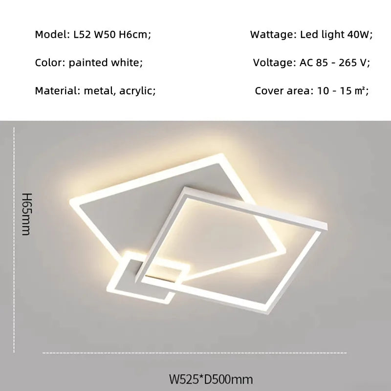 Nordic Ceiling Lights for Modern Living Room Bedroom Kitchen Decor