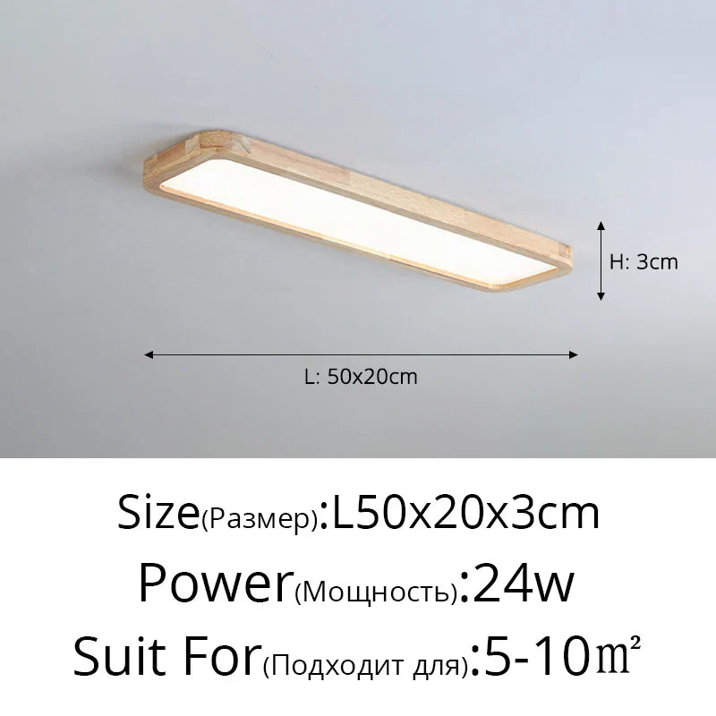 LED Ceiling Lights: Modern Nordic Kitchen Study Living Room Dimmable Remote Control