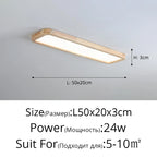 LED Ceiling Lights: Modern Nordic Kitchen Study Living Room Dimmable Remote Control