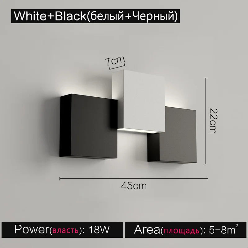 Modern Wall Light Ultra-Thin Small Outdoor Bedroom Light White LED