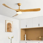 70" Wooden Ceiling Fan with Reversible Motor for Year-Round Comfort