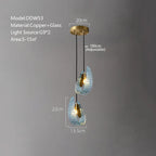 Peacock Leaf Copper Ceiling Chandelier: Modern LED Art Deco Blue 2024 Lustre