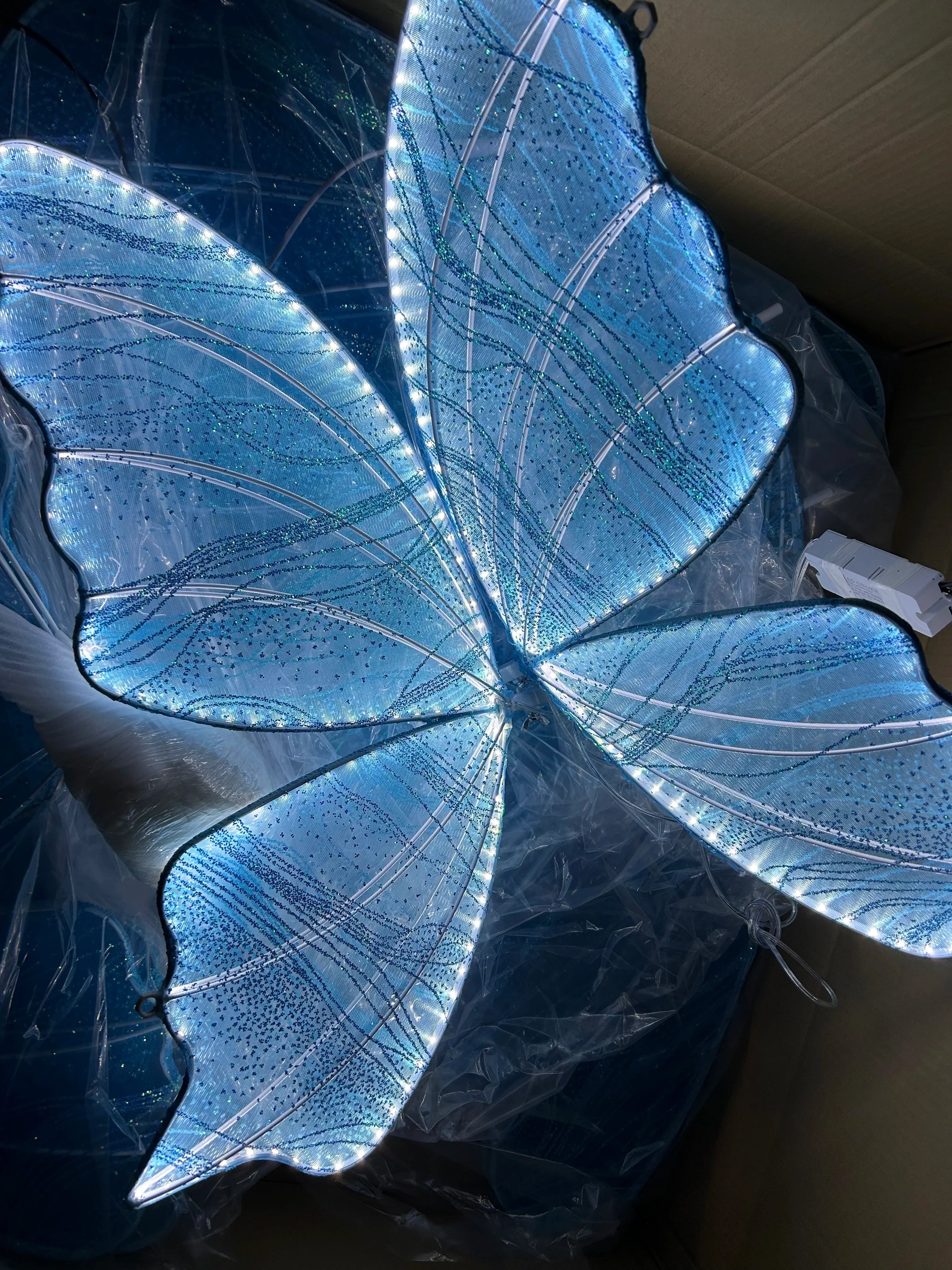 Romantic LED Butterfly Ceiling Lights for Wedding Party Stage Decor