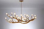 Nordic Branch Chandelier Modern Magic Bean Molecular Bedroom Lighting