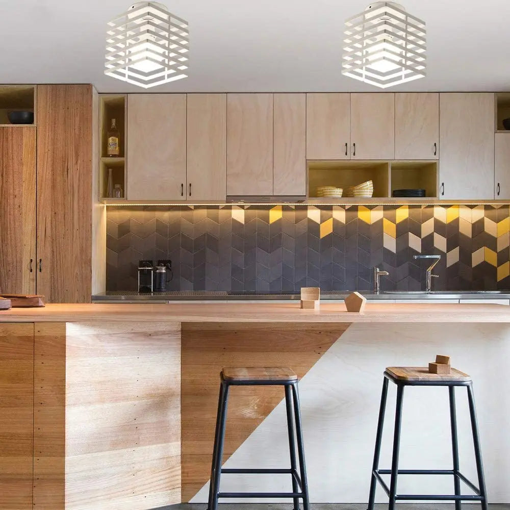 Industrial E27 Ceiling Lamp: Vintage Retro Loft Style for Home Living Room and Kitchen Decor