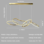 Rose Gold Maillon Pendant Light for Minimalist Dining Room Décor