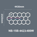 Honeycomb LED Ceiling Light for Car Showroom and Workshop