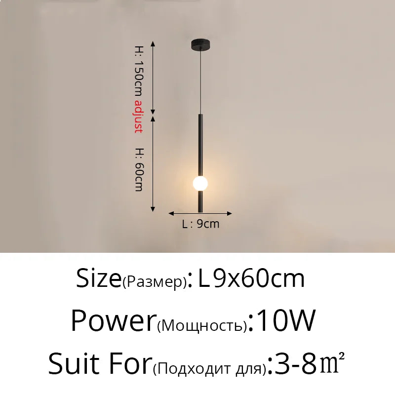 Modern LED Pendant Lights for Living Room Bedroom Bar Decor Lighting