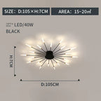 Modern Designer Fireworks LED Chandelier for Living Room Dining - Home Decor Lighting