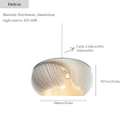 Wabi Sabi Parchment Ceiling Lamp: Elegant Japan Pendant Light for Home Decor.