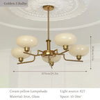 Bauhaus Glass Pendant Chandelier for Bedroom Living Room Dining Ceiling Lamp